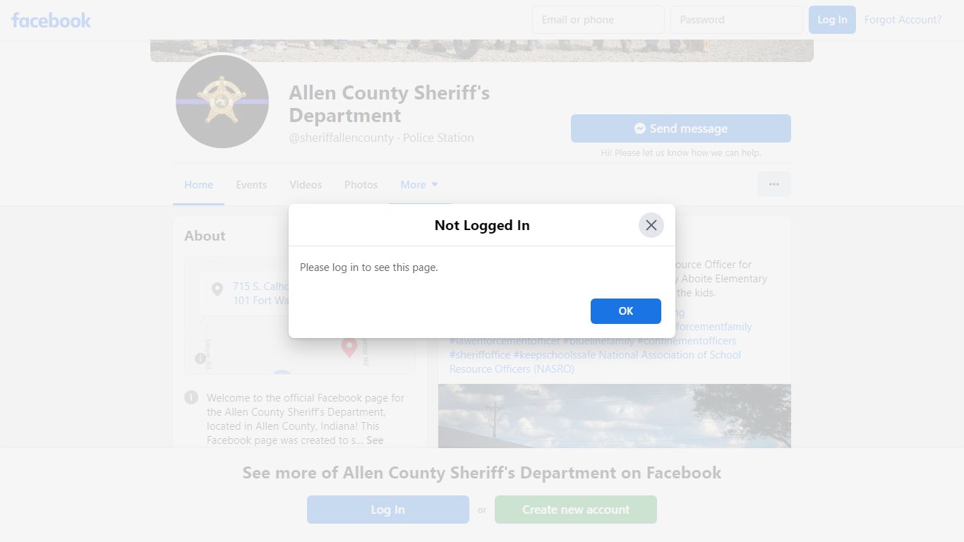 Allen County Sheriff's Department - Home - facebook.com